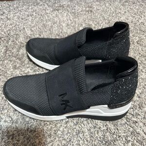 Michael Kors Black and White Slip-On Sneakers